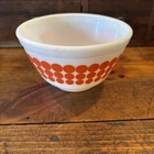 Vtg 401 Pyrex Orange Polka Bowl 1 1/2 Pt