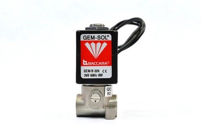 Baccara GEM B 324 Solenoid Coil Valve Operator 1/8'' NPT 24V 60Hz 2 Way 1.6 NBR