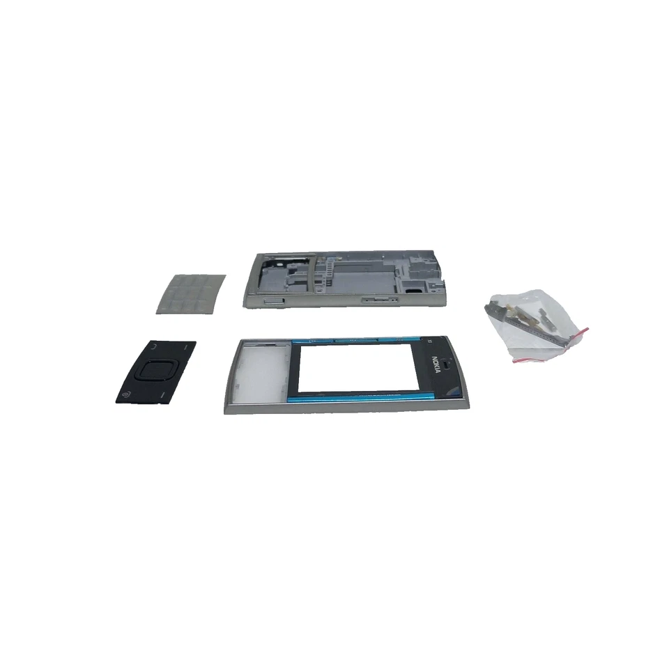 Nokia X3-00 Parti Corpo Tastiera Batteria Cover posteriore Argento Clr... - Immagine 2 di 4