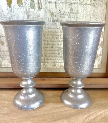 Set Of 2 Vintage Wilton Armentale Tavern Goblets Beer, Wine, Water USA