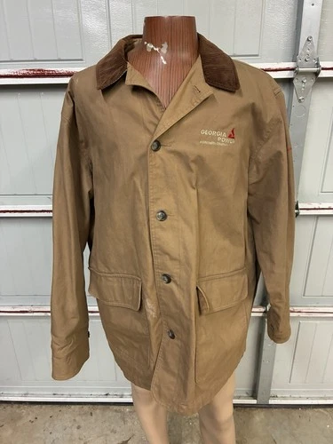 Dunbrooke Upstream Field Jacket XL Brown Flannel Lined Canvas Georgia Power - product listing photo