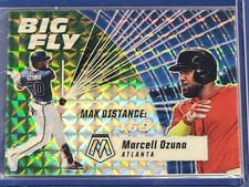 2021 Mosaic Big Fly Green Prizm Mosaic #BF3  Marcell Ozuna Baseball Card R1