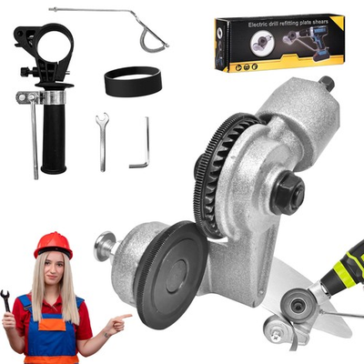 #ad Sheet Metal Cutter Electric Drill Plate Cutter for Precise DIY Metal Work $35.99