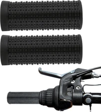 1 Pair MTB Bike Short Handlebar Grips 20x74mm/0.78x2.91inch, Normal, Black 