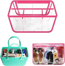 Clear Beach Bag Organizer for Bogg Bag Accessories Compatible with Bogg Bag XL P