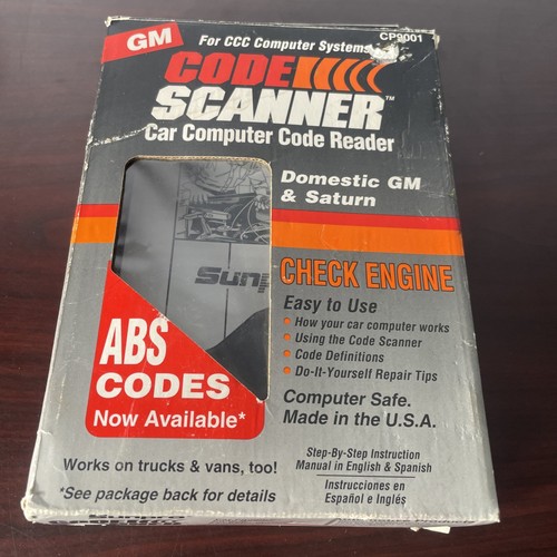 Sunpro GM Code Scanner GM Cars & Saturn 1982 & Higher CP9001 w/Manual & Box - Picture 5 of 9