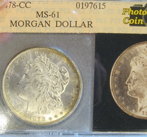 1878 CC Morgan silver dollar-RARE, UNC, Super Frosty, photo certified 5297