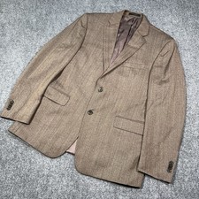 Jos A Bank Reserve Mens Two Button Blazer Silk Wool Sport Coat Jacket Size 41R