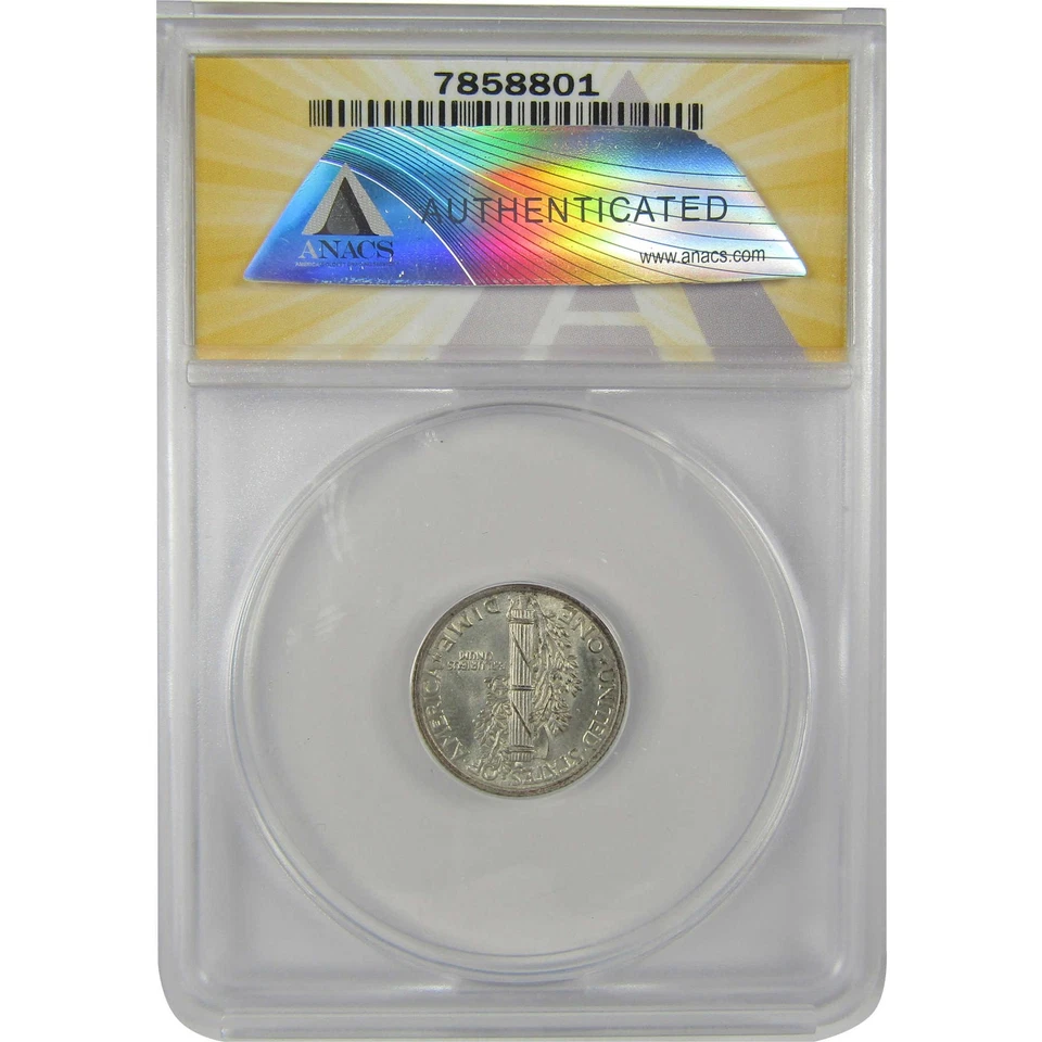 1916 Mercury Dime MS 63 FSB ANACS Silver Uncirculated SKU:I20167 - Image 2 of 4