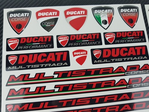 Multistrada 1200 motorcycle bike decals fairing stickers Laminated Ducati 1200s - Picture 6 of 8