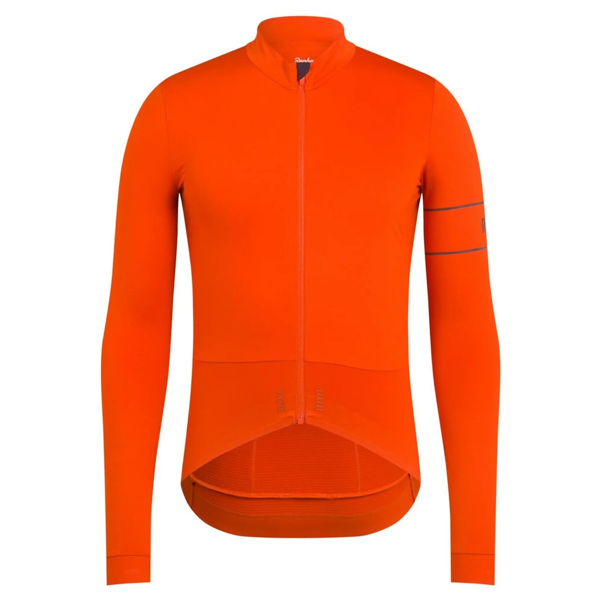 USED ORANGE RAPHA PRO TEAM THERMAL LONG SLEEVE CYCLING JERSEY