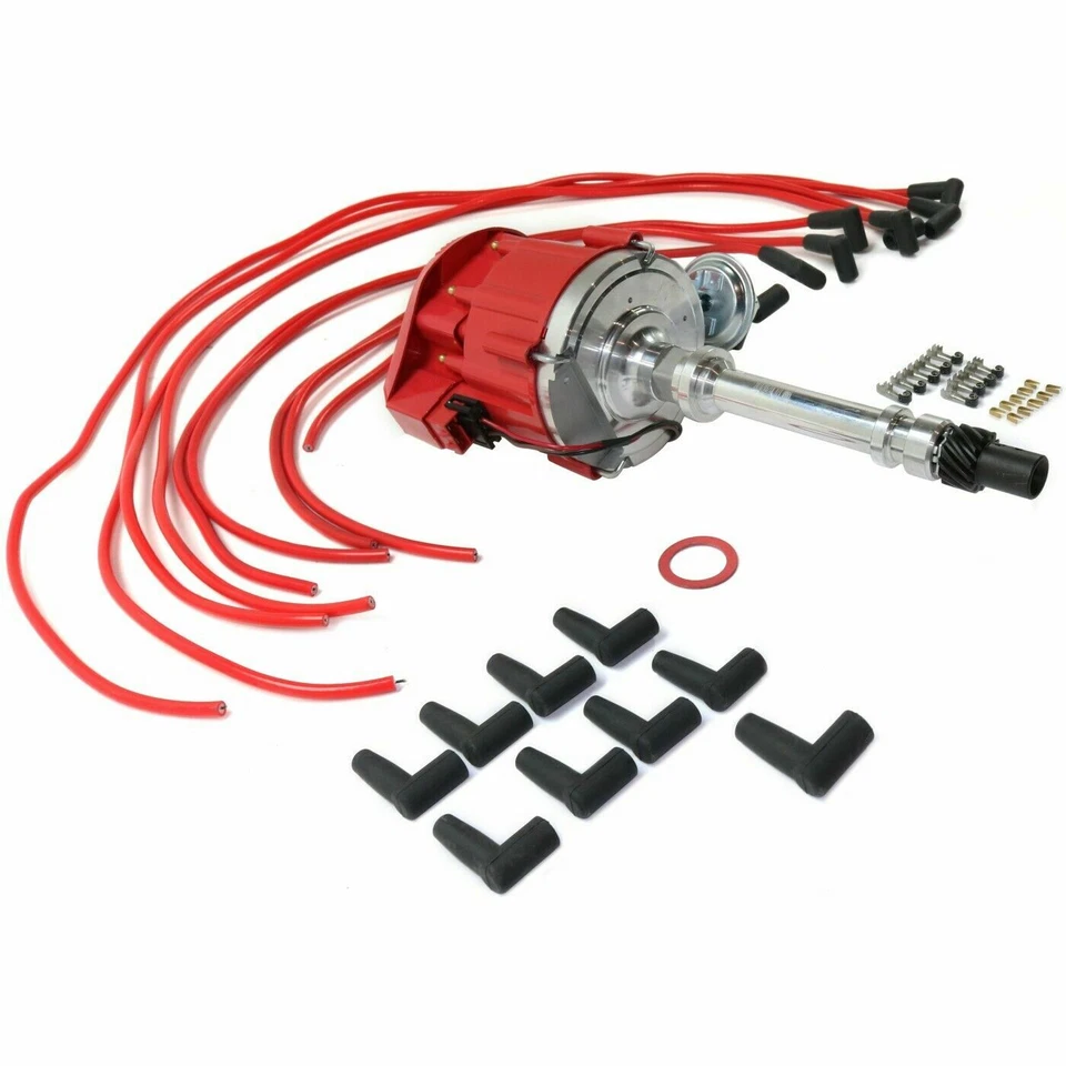 Distribuidor Incluye 8 Piezas Bujía Cable Se Adapta a Caprice Camaro Skylark Regal Foto 3 de 4