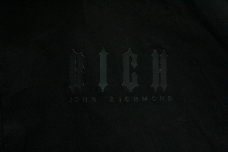 Richmond Camicia Uomo Taglia 46 Chemise Nera Shirt Manica Lunga In Cotone - Immagine 3 di 4