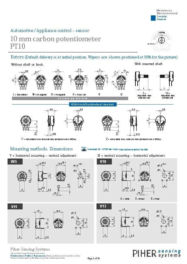 Potentiometer PT-10 Trimmer 1 MOhm 150mW horizontal liegend 2 Stück (0029) - Bild 4 von 4