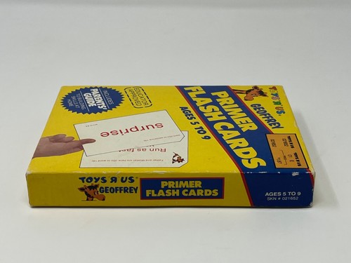 Vintage Toys “R” Us Geoffrey primer flash cards, 60 cards - Picture 2 of 7