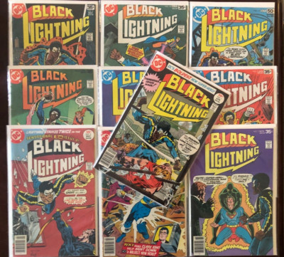 10X BLACK LIGHTNING Vintage 1977-1978 Vol 1 Maxi-Series! DC Comics LOT! 1-3 5-11