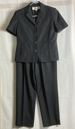 Larry Levine Petite Short Sleeve Pant 