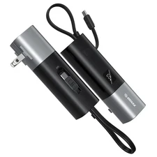 Power Bank 5000mAh PD 20W External Battery Foldable Plug Direct Wall Charging