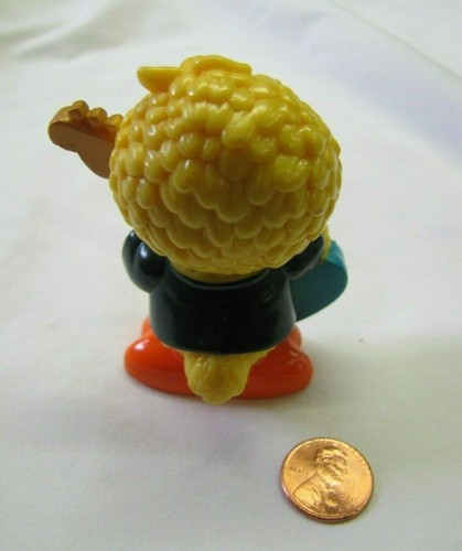 Sesame Street BIG BIRD ROCK STAR GUITAR Cake Topper Toy 3" Jim Henson Plastic - Picture 3 of 3