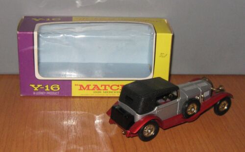 Matchbox Yesteryear Y16 Mercedes Benz SS Coupe silber & rot, glatter Kofferraum Iss 4 - Bild 2 von 7