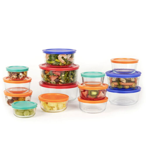 Pyrex Simply Store 28-Piece Glass Food Storage Set - Picture 2 of 6