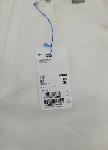 Escada Sport Women's NWT White Cotton Jeans Pants Made in Italy US Size 6 - Picture 3 of 11