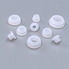 Transparent Snap-on Hole Plug Rubber Silicone End Cap Bung Seal Stopper 4.5-30mm