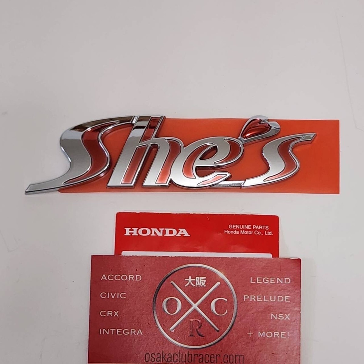 Genuine OEM 09-13 Honda Fit SHE'S Rear Emblem Badge 2010 11 12 GE8