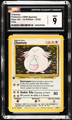ポケモンカードゲーム Pokemon TCG Base Set 1st Edition Chansey Chansey 1st Edition Base Set Shadowless 3/102 Holo Rare Pokemon