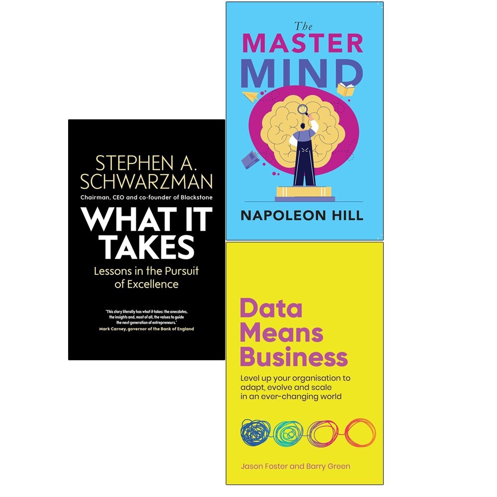 What It Takes, The Master Mind, Data Means Business 3 Books Collection Set