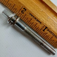 Leedy/Ludwig 1+ 2" Chrome T-Rod Snare/Tom Drum 12-24 Tension Vintage 50s Key USA