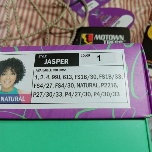 WIG HUMAN HAIR Vivica's Natural Brazilian 100% Remi Pure StretchCap JASPER 1 New - Picture 7 of 12
