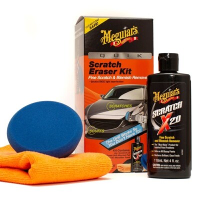 Meguiar's G190200 Quik Scratch Eraser Kit Fine Scratch and Blemish Remover 4Oz