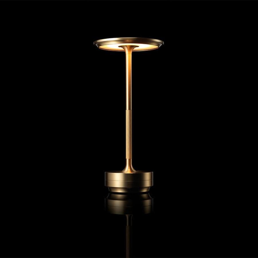 Ambientec Turn Brass LED Table Lamp TN001-01BS USB Charge Modern 