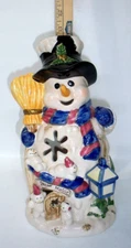 Home & Garden Party Snowman Tealight House Item, Christmas/Holidays #51008 New!