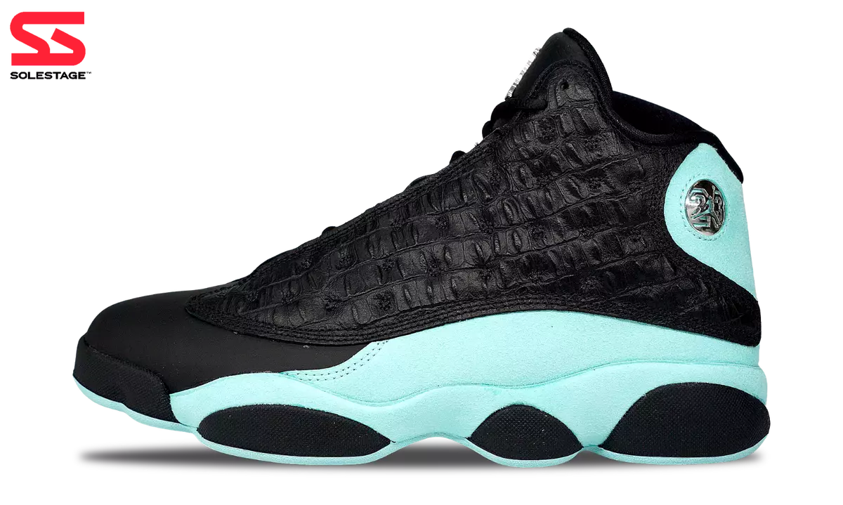 Jordan retro 13 green shop and black