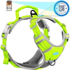 ThinkPet No Pull Harness Breathable Sport Harness with QR Code Dog ... Fast Ship