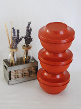 🌟TUPPERWARE Lot 3 Boites Conservation Ravier Hermétique Ancienne Couvercle Bol