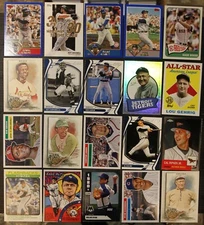 20 Different Baseball HOF'ers - Aaron to Wagner - all HOF players See Photos