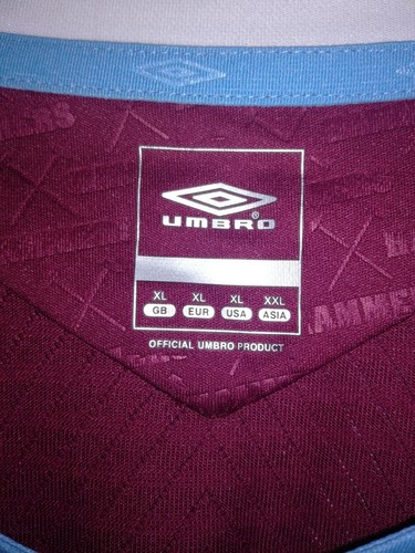 WEST HAM UNITED 2008-2009 BNWT camiseta shirt trikot maillot maglia umbro - Picture 3 of 8