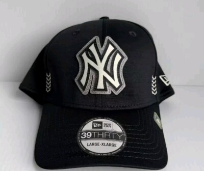 NEW ERA ★ New York Yankees Oceanside 39Thirty ヤンキース NY New Era Men's Black New York Yankees Logo 39THIRTY Flex Hat