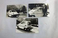 Vintage 1980s Comuta Car GVI Electric Automobile Photographs Photo Set of 3