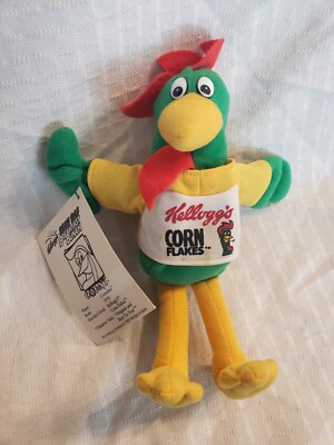 Kelloggs Corn Flakes Rooster Breakfast Bunch 9'' Plush Soft Toy Stuffed Animal