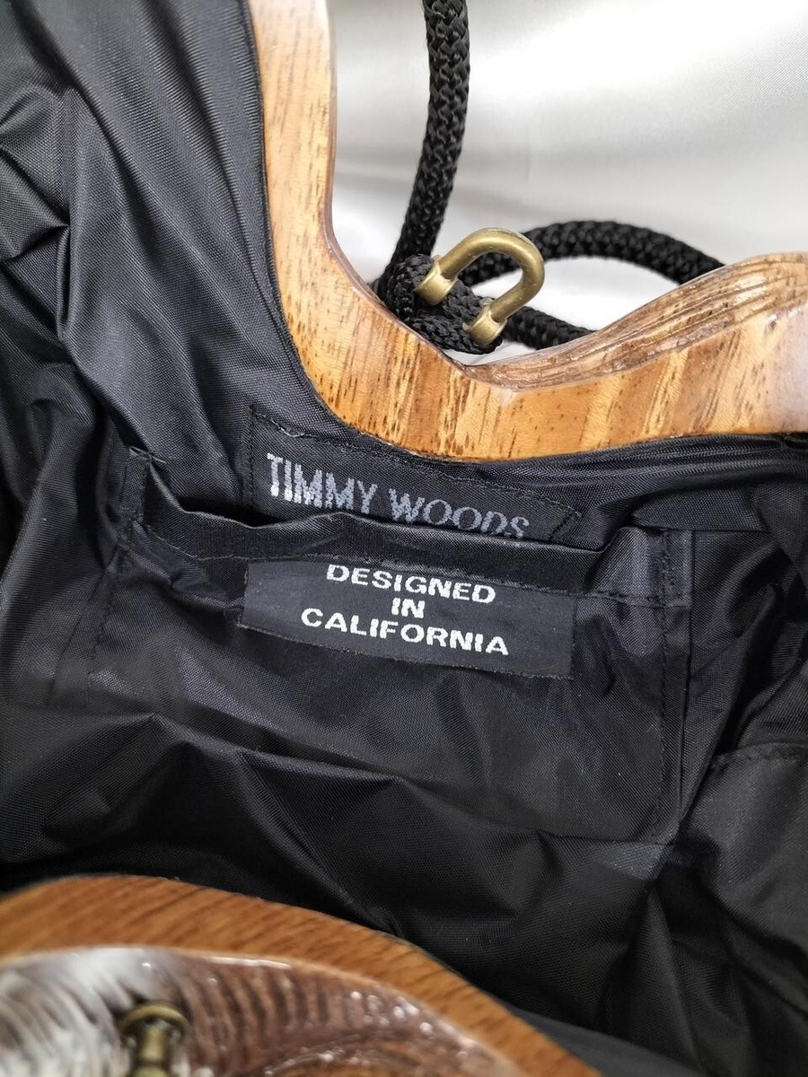 Timmy Woods Wooden dog shoulder crossbody bag | eBay