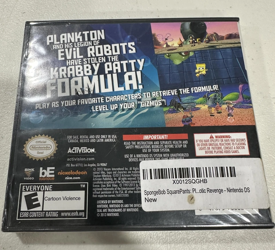 SpongeBob SquarePants: Plankton's Robotic Revenge - Nintendo DS - Brand New - Image 2 of 4