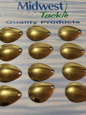 Lakeland Colorado 50 Lame Per Spinner Pesca, Misura 2, Colore Oro, Prodotte In USA - Foto 2