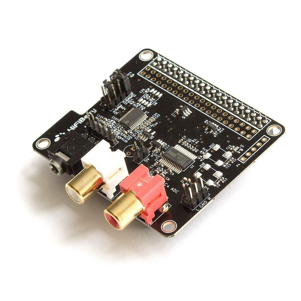 HiFiBerry DAC+ ADC, Soundkarte Raspberry Pi mit Ein-/Ausgang I/O