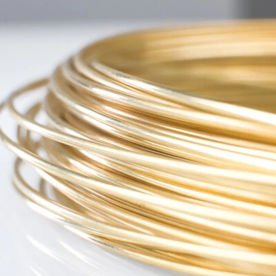 MARKENLOS Blank Messingdraht Ohne Lack Rund Unbeschichtet Basteldraht DIY Φ0.3mm bis 5mm