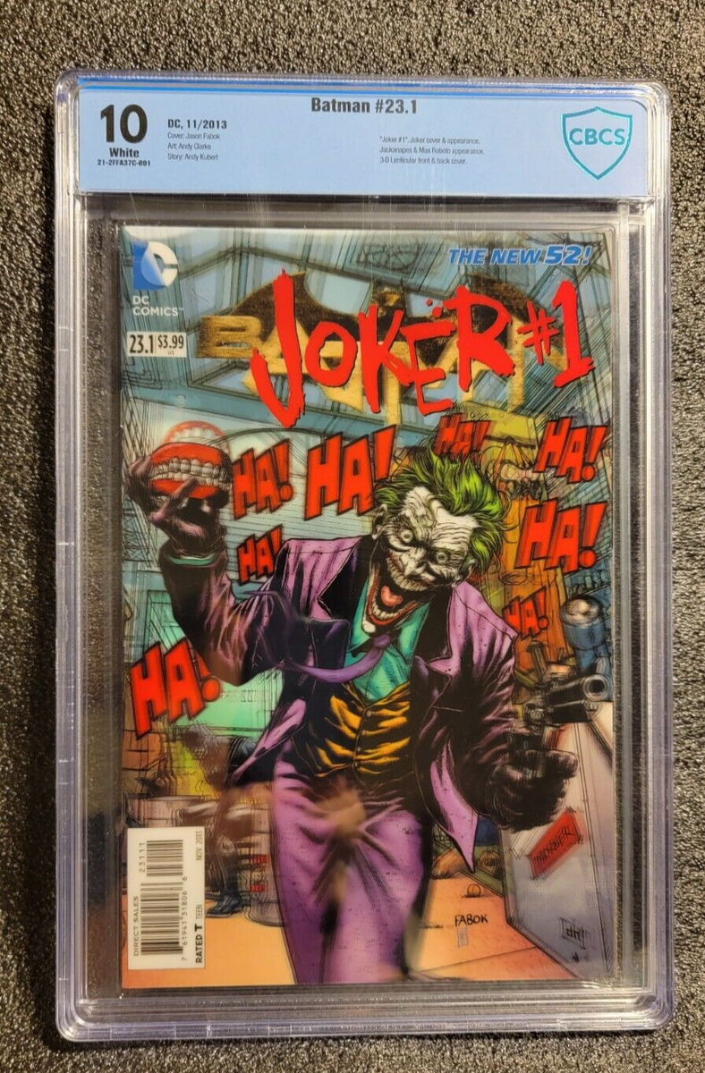 ダーツ JOKER'S D 1th Anniversary Premium SHIPS INSURED! Joker #1 Lenticular Cover 3D Batman #23.1 2013