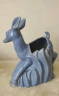 Vintage Niloak Pottery Ozark Deer Planter in Periwinkle Blue Vase 1930s-40's